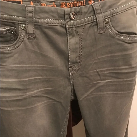 NWOT Rock Revival Grey Betty Skinny 30 by 31.5 - Picture 4 of 8